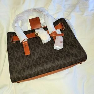 Michael Kors Brown EW Hamilton Satchel